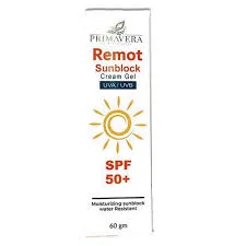 ريبموت كريم جل واقي من الشمس معامل - remote sunscreen cream gel 60 gm