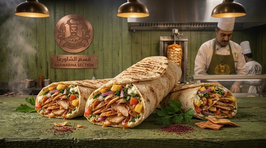 شاورما دجاج (وسط)