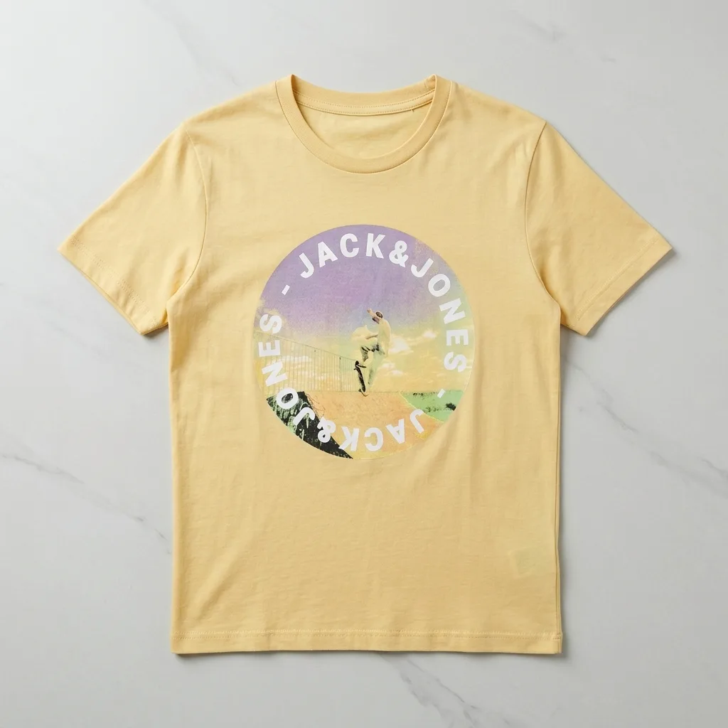 تي شيرت كاجوال أصفر (Jack & Jones)