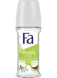 فا فريشلي فري بجوز الهند والليمون رول-أون مزيل لرائحة العرق 50 مل - fa coconut