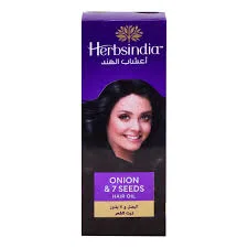 هيربس إنديا زيت شعر بالبصل و7 بذور 280 مل - herbsindia hair oil onion & 7 seeds 280ml