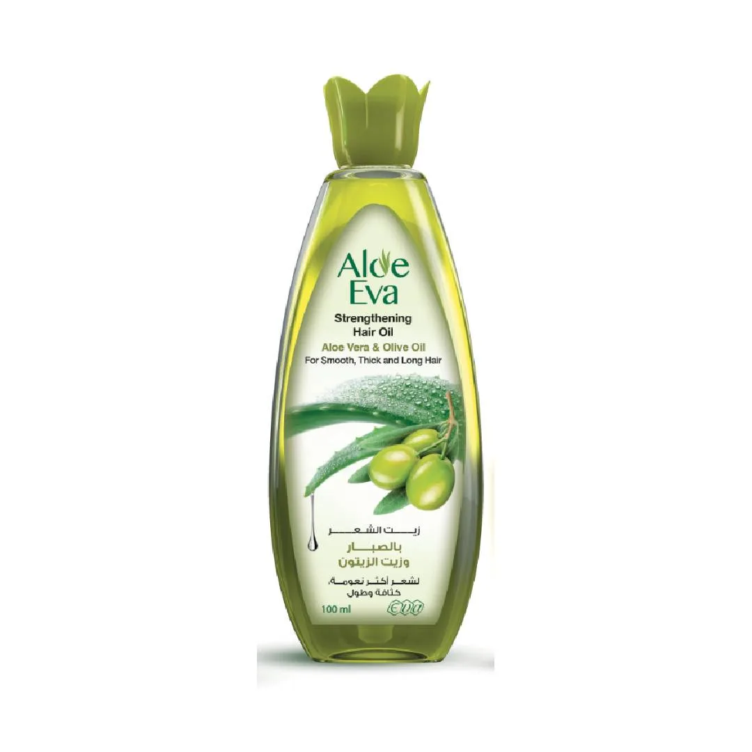 آلو إيفا زيت للشعر بالصبار وزيت الزيتون 100 مل (خصم 10%) - aloe eva hair oil 100