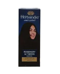 هيربس إنديا زيت شعر بالروزمارى و7 بذور 280 مل - herbsindia hair oil rosemary &7seeds 280ml