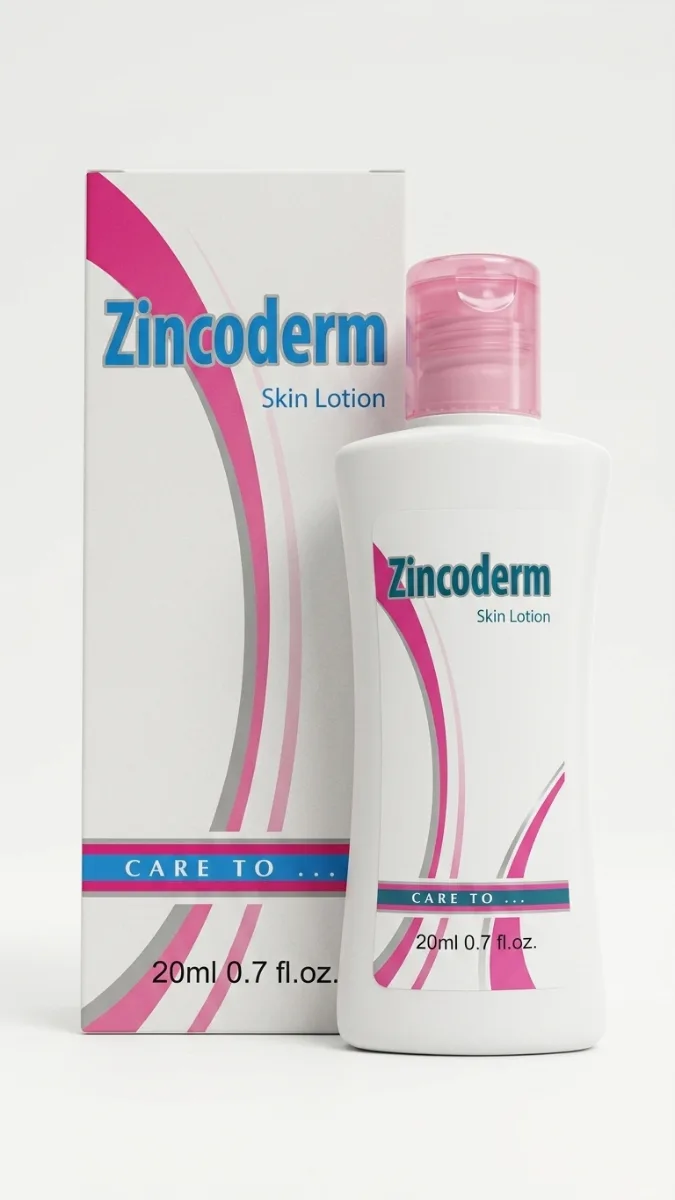 زنكوديرم لوشن للوجه والجسم لعلاج الجفاف والتشققات | 120 مل - zincoderm lotion