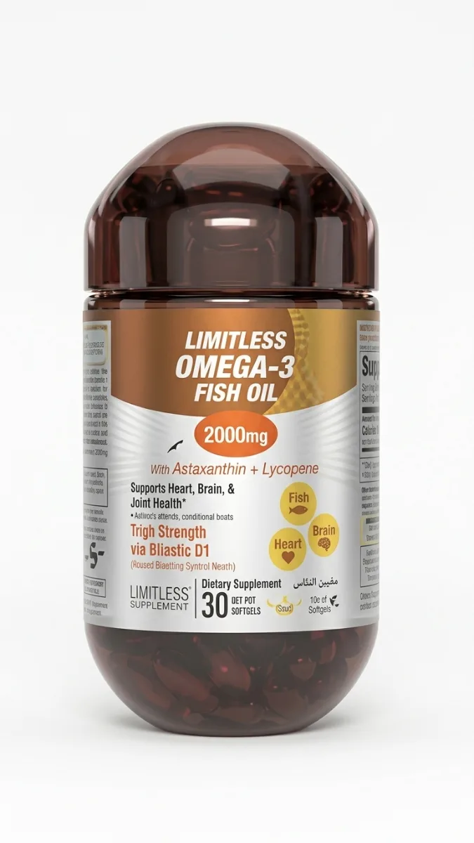 ليمتلس اوميجا - 3 زيت سمك - limitless omega 3